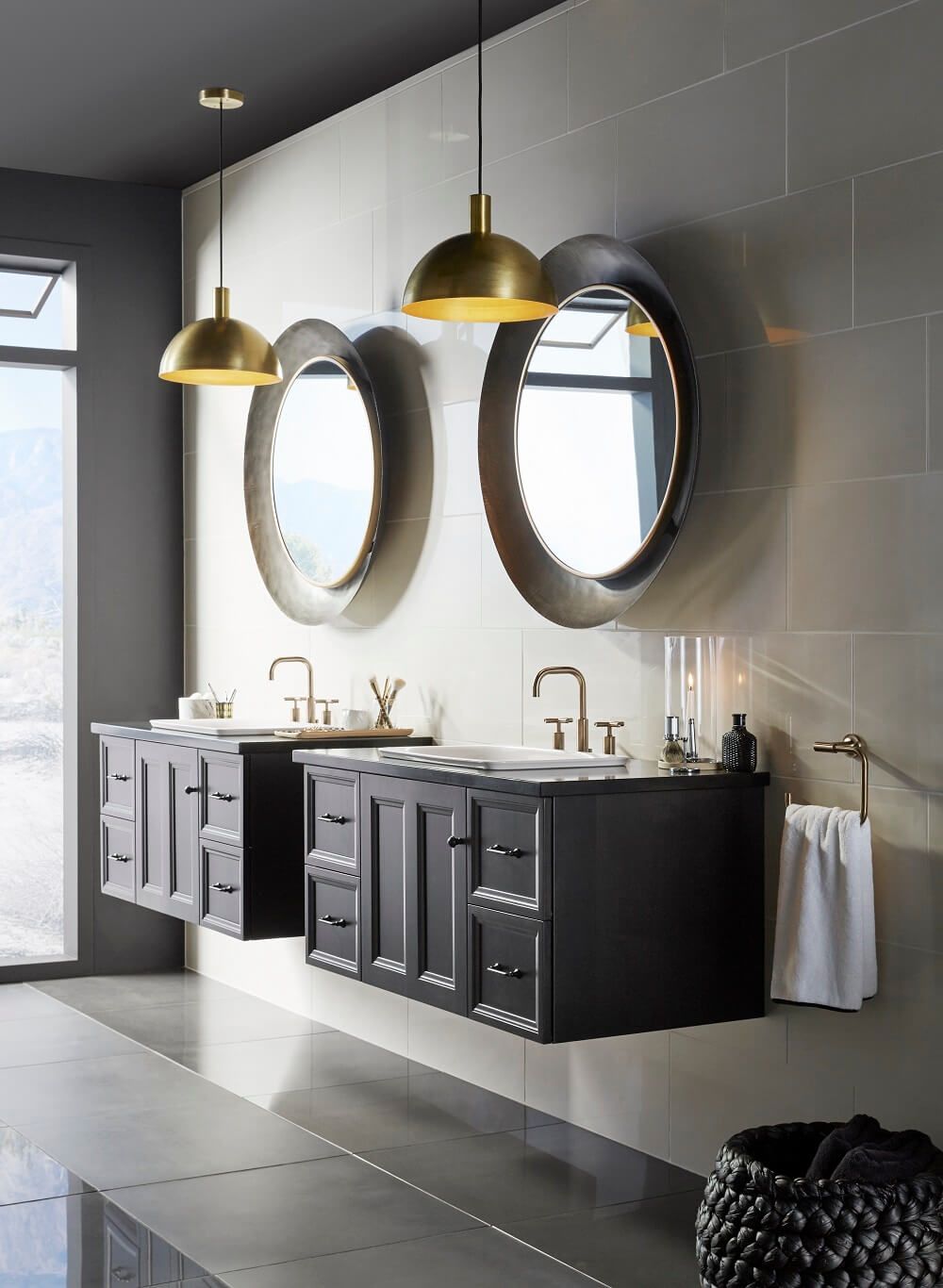 Kohler Floating Vanities with Purist Faucets