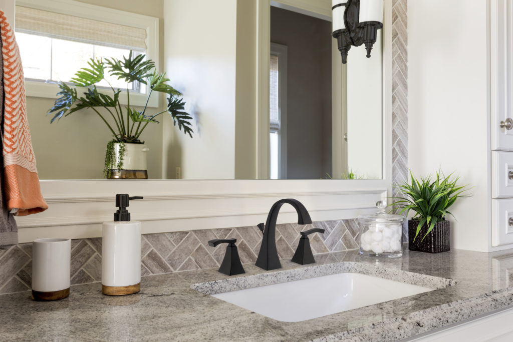 Half Bath in Luxury Home | powder room remodel | Weinstein Broomall