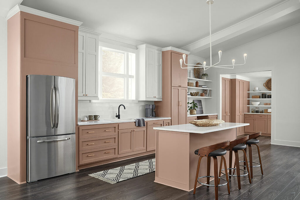 Kitchen in Sherwin Williams Redend Point paint | top paint colors of 2023 | Weinstein Broomall